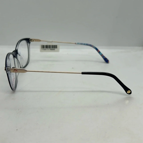Lilly Pulitzer Lindy Eyeglasses Frames Case Navy Crystal RX-able NWT - Picture 5 of 7